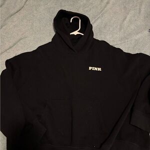 PINK Victoria's Secret Black Hoodie Sweater